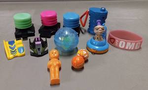 lot 253 image: Misc. Collectables, Including 1991 McDonalds, E.T. & Vintage Hard Plastic Doll, (12 of 13 Pieces Shown-Duplicates)