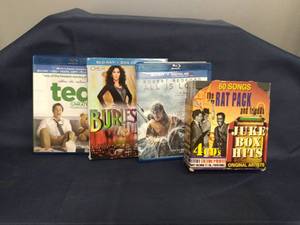 lot 273 image: Ted, Burlesque, and All Is Lost DVDBlu-Ray Movies and 4 CD Rat Pack Set