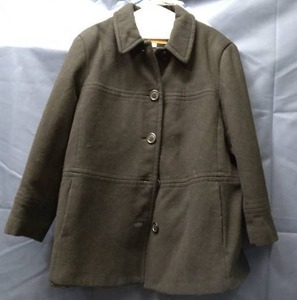 lot 278 image: Freshly Dry Cleaned, Ladies, 100% Wool, Quilted Lining Coat, Size 2X