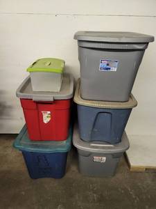 lot 334 image: 6 Storage Containers