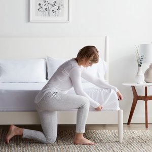 lot 25015 image: Lucid Zippered Mattress Encasement Bed Bug and Waterproof Protector