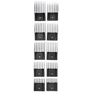 lot 25074 image: Oster 76926-900 Universal Hair Trimmer Comb Set- 10 Pieces