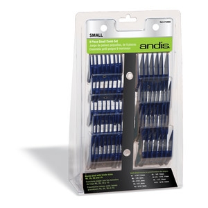 lot 25098 image: Andis Professional Animal Small Comb Set, 9 Pieces