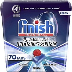 lot 25177 image: Finish Quantum Infinity Shine 70ct, Dishwasher Detergent Tabs