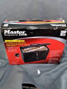 lot 25267 image: MASTER LOCK, STORAGE SECURITY , FILE BOX