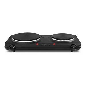 lot 25282 image: Elite Gourmet - Electric Double Cast Burner - Black