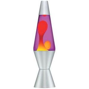 lot 25293 image: Lava the Original 14.5 YellowRed Wax with Purple Liquid Lava Lamp