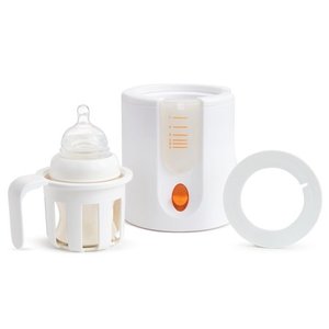 lot 35422 image: Munchkin High-Speed Bottle Warmer, Safe for Refrigerated Breast Milk and Formula, Heats Bottle in Under 90 Seconds, White