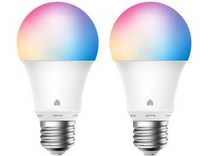lot 35487 image: Kasa Smart Light Bulbs, Full Color Changing Dimmable Smart WiFi Bulbs Works with Alexa and Google Home, A19, 9W 800 Lumens,2.4Ghz only, No Hub.