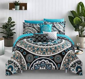 lot 35566 image: Chic Home Mornington 10-Pc King Comforter Set Bedding