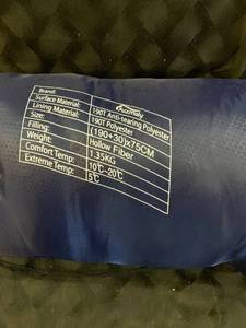 lot 35601 image: Kuzmaly - Anti-Tear Low Temp Sleeping Bag - BlueOrange