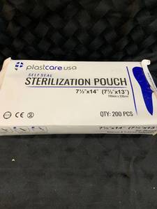 lot 35606 image: PlastCare USA - Self-Seal Sterilization Pouch - 7.5�� x 13�� - 200 count