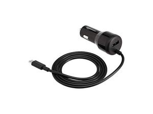 lot 35651 image: basics usb-c car charger with 18w usb-c cable and 12w usb-a port
