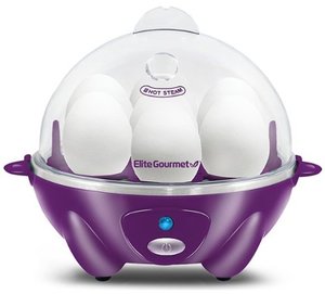 lot 35656 image: Elite Gourmet - 7-Egg Automatic Egg Cooker - Purple