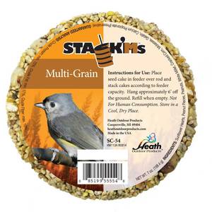 lot 35731 image: Heath Outdoor Products Bird Feed - Suet Cake Seed Cake StackMs Multi Grain Seed Cake Bird Seed