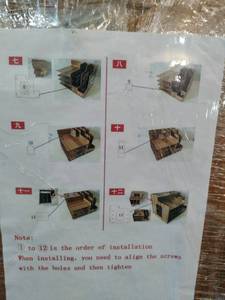 lot 36002 image: Particle board letter organizer for desktop