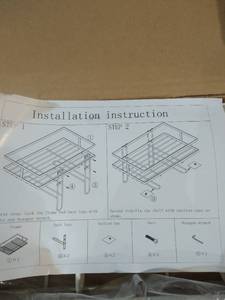 lot 36010 image: APSAN BATHROOM OVER THE TOILET ORGANIZER SHELVES WHITE