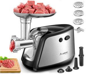 lot 35401 image: AASBOS ELECTRIC MEAT GRINDER STAINLESS STEAL THMGE500A