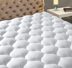 lot 35419 image: MATBEBY 39X75X18 INCH TWIN MATTRESS PAD WHITE