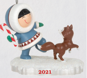 lot 35446 image: HALLMARK FROSTY AND FRIENDS ORNAMENT