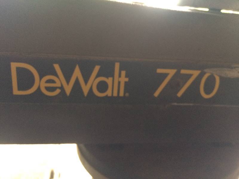 lot 2018 image: Dewalt 770 table saw