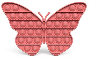 lot 2791 image: Chrisfishy Push pop pop Bubble Sensory Fidget Toy, Squeeze Sensory Toy,Silicone Stress Reliever Toy for Kids (Butterfly