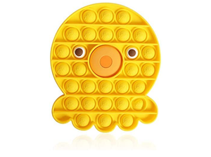 lot 2792 image: Push Pop Bubble Fidget Sensory Toy, Autism Sensory octopus yellow