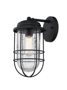 lot 2825 image: One Light Outdoor Wall Sconce in Sturdy style - 12 Inches high by 6 Inches wide varies from stock photo