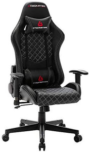 lot 2840 image: GTMONSTER Racing Style Video Gaming Chair, Reclining Ergonomic Leather Office Computer Game Chair, Swivel Gaming Chairs, (Black