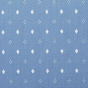 lot 5648 image: Dekoth 100% Cotton Fabric, Print, Poplin, Tissue Bundles, Quilt Making Supplies, Crafts, DIY, Sewing Mosaic,  Blue w Diamonds