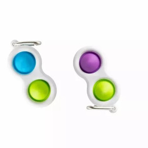 lot 5676 image: Link Simple Dimple 2 Button Bubble Popper Anti-Stress Pressure Relief Toy 2 Pack