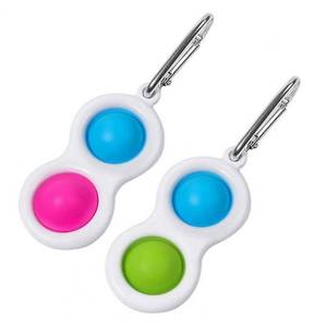 lot 5677 image: Link Simple Dimple 2 Button Bubble Popper Anti-Stress Pressure Relief Toy 2 Pack