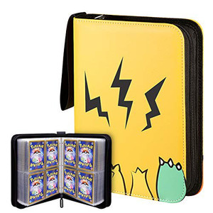 lot 5687 image: Brand Geecow Product DetailsName Geecow 4-Pocket Binder with 50 Pages for Pokemon Trading CardsMaterial PVC-Free EVA foam and PU leather