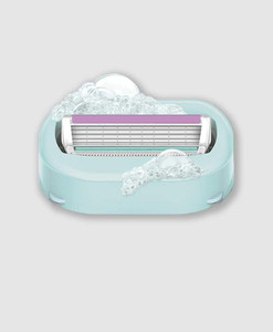 lot 5721 image: Schick Intuition Revitalizing Moisture Razor Blade Refills for Women Tropical Citrus Extracts 3 Count