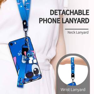 lot 5743 image: iPhone 87 case with HD Screen Protector, Cute Stitch Cartoon 3D Character Silicone Cover Case for Apple iPhone 87 4.7 with 2 Lanyard, 1 Cell Phone Stand, 1 Phone Storage Bag