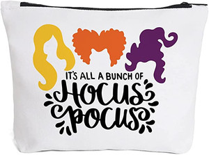 lot 5756 image: Hocus Pocus zipper pouch makeup bag