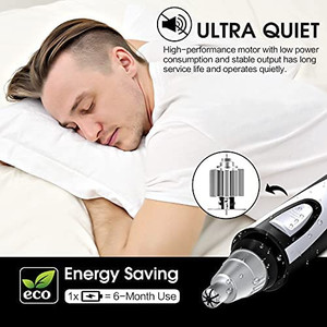 lot 5763 image: Ear and Nose Hair Trimmer Clipper - 2021 Professional Painless Eyebrow & Facial Hair Trimmer for Men Women, Battery-Operated Trimmer with IPX7 Waterproof, Dual Edge Blades for Easy Cleansing Black