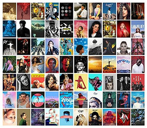 lot 6011 image: 50 Piece Wall Collage Set Album Layout Photo Collection VSCO Collage Bedroom Teen Boy Girl Decor Wall Print Kit Small Room Poster Aesthetic Bedroom