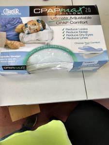 lot 6051 image: Contour Products, CPAPMax 2.0 Pillow for Sleeping with CPAP Machine, Works for Side, Back and Stomach Sleepers, alleviates Leaking, Reduces Noise, no Odors