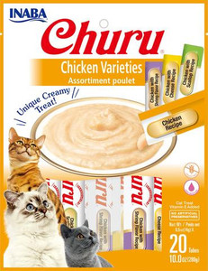 lot 6054 image: Churu Chicken Varieties Bag 20 Tubes Assortment Poulet