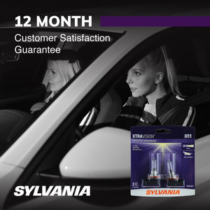 lot 6084 image: Sylvania H11 XtraVision Halogen Headlight Bulb, Pack of 2