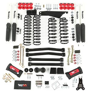 lot 6902 image: Rugged Ridge 18415.60 Suspension Lift Kit, 4 Inch, Shocks 07-18 Jeep Wrangler JK (Coils only)