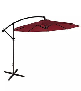 lot 6912 image: 10 Outdoor Patio Cantilever Offset Umbrella(has scrapes)