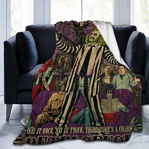 lot 6951 image: Drew Newton Super Warm All Season Premium Bed Blanket Beet-le-Juice Fleece Throw Sofa Couch Bed 50x40