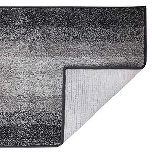 lot 6961 image: DEARTOWN (Set of 2) Super Thick Soft Striped Shaggy Chenille Bath Mats Machine Washable Bath Rugs Set for Bathroom, Dry Fast Water Absorbent Bath Mats(Multicolor-Grey,20x3220x24U)