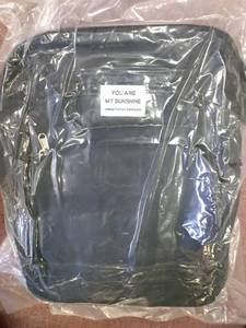 lot 6966 image: Diaper Bag (YOU ARE MY SUNSHINE) black