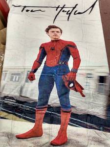 lot 6973 image: Tom Holland Spiderman blanket Soft
