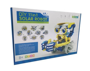 lot 7013 image: DIY assembled toys 11 in 1 self-install toy solar car 11 in 1 smart robot
