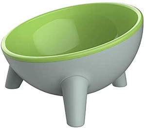 lot 7094 image: erfuerry Cat and Dog Bowls, 15°Tilted Pet Bowls, Stable Stand Multi-Purpose 15 oz Large Capacity Wide Pet Dish, Shallow Feeder Bowls Pet Water Bowl, Bowls for Cats Elevated