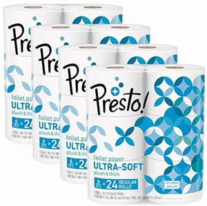 lot 9600 image: Toilet Paper 24 Roll Set Ultra Soft Septic Safe 308 Sheets Household Bathroom